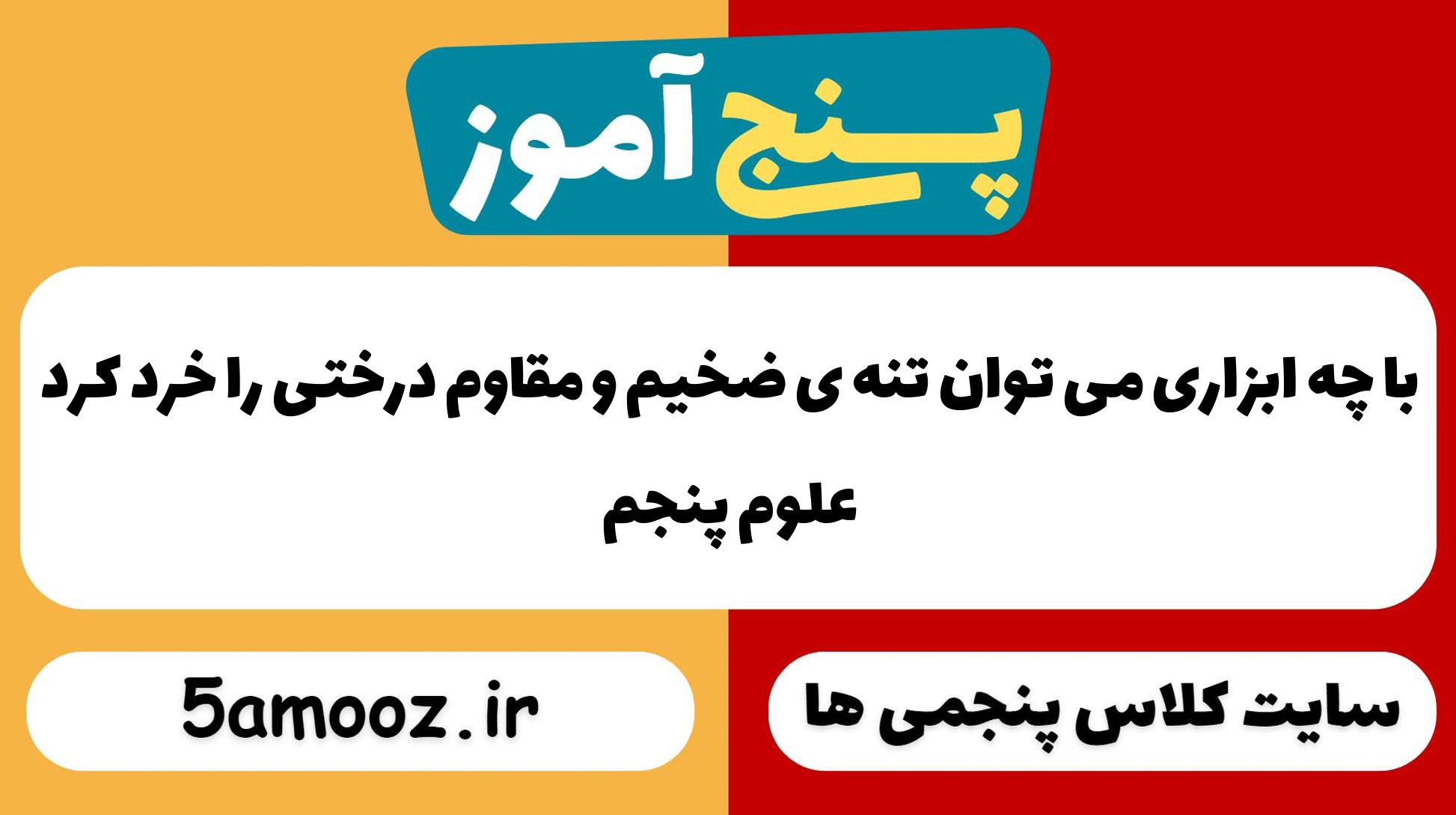 با چه ابزاری می توان تنه ی ضخیم و مقاوم درختی را خرد کرد